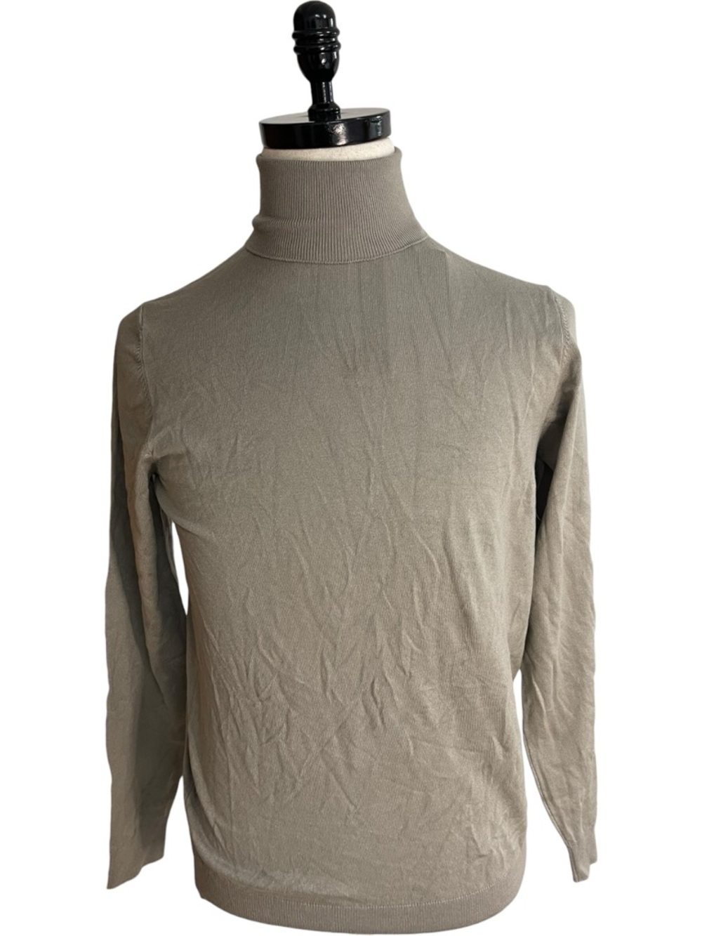 Zara Man Turtleneck Sweater Brown Taupe